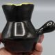 Old ceramic pitcher design vintage black yellow dlg vallauris elchinger