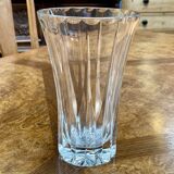 Signed Sèvres crystal vase, work from the 1970s