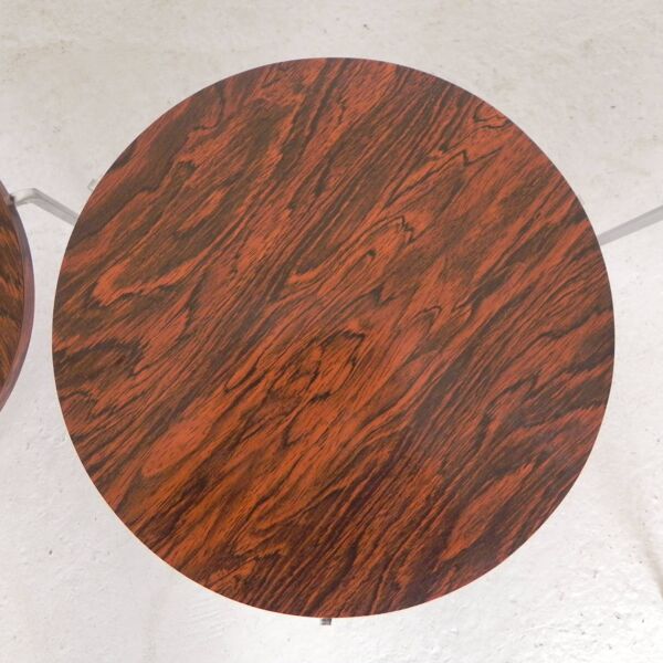 Ensemble de 3 tables d'appoint, tables gigognes Vaza Roden, années 1960