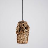 Sculptural ceramic pendant lamps by Bodil Marie Nielsen