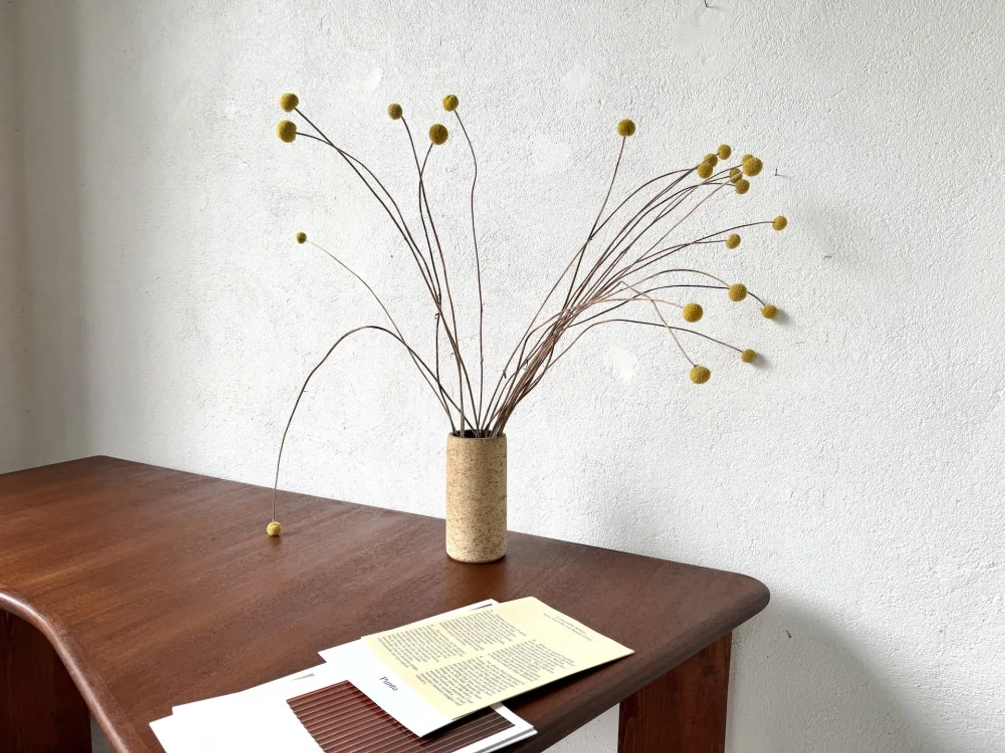 Cylindrical glazed stoneware vase, 1970s