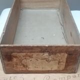 Wooden box chocolat poulain