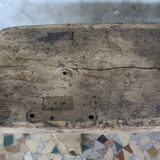 Ancient workbench in raw wood