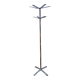Coat rack on foot with chrome slats