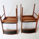 Paire de chaises Danmark design scandinave 1960 vintage des années 70 1970