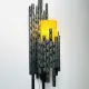 Brutalist Wall Lamp By Marcel Fantoni For Fantoni Studio Firenze, Italy, 1960S