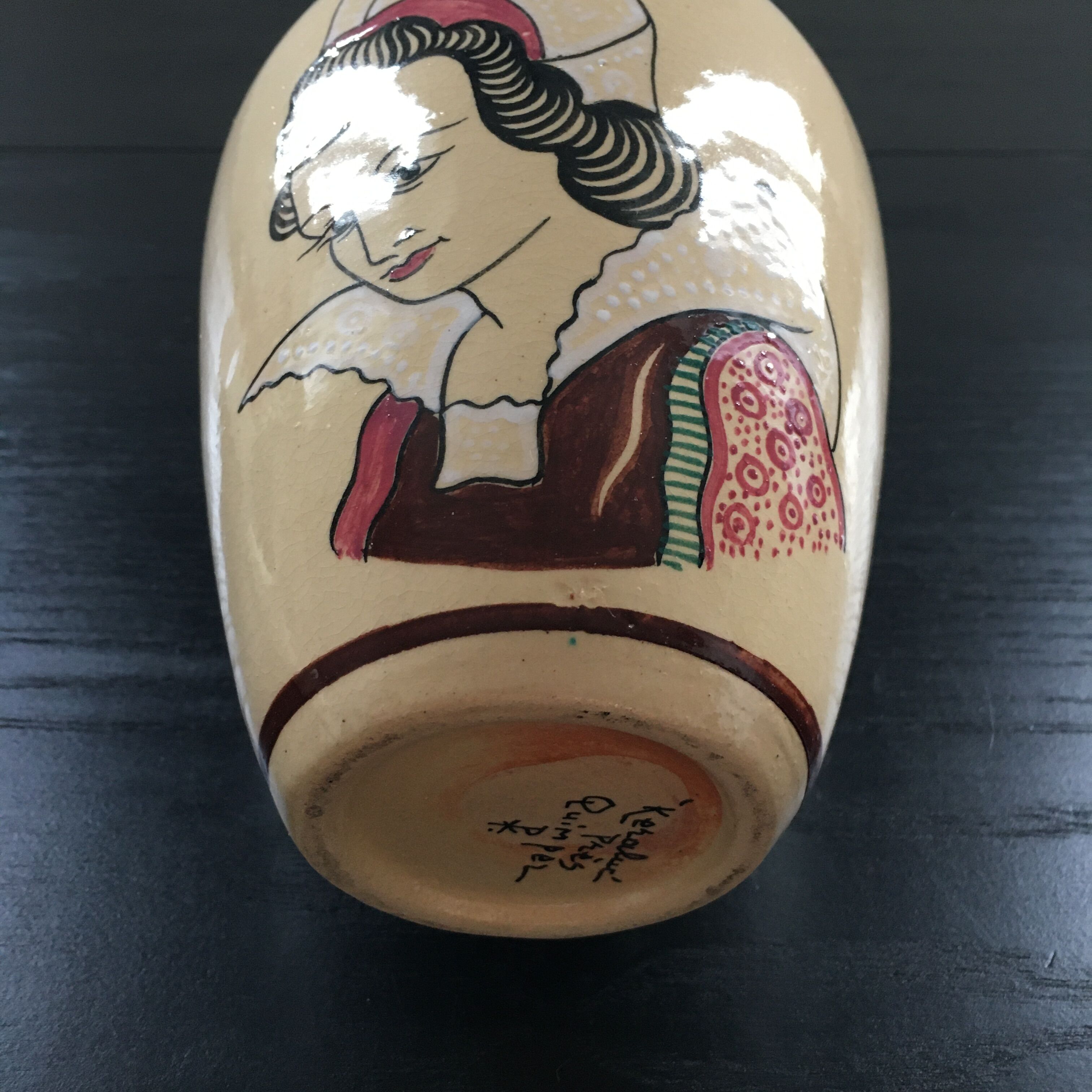 Vase signed Keraluc Quimper