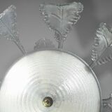 Luxury Barovier & Toso chandelier, Murano Pulegoso glass, 1950s