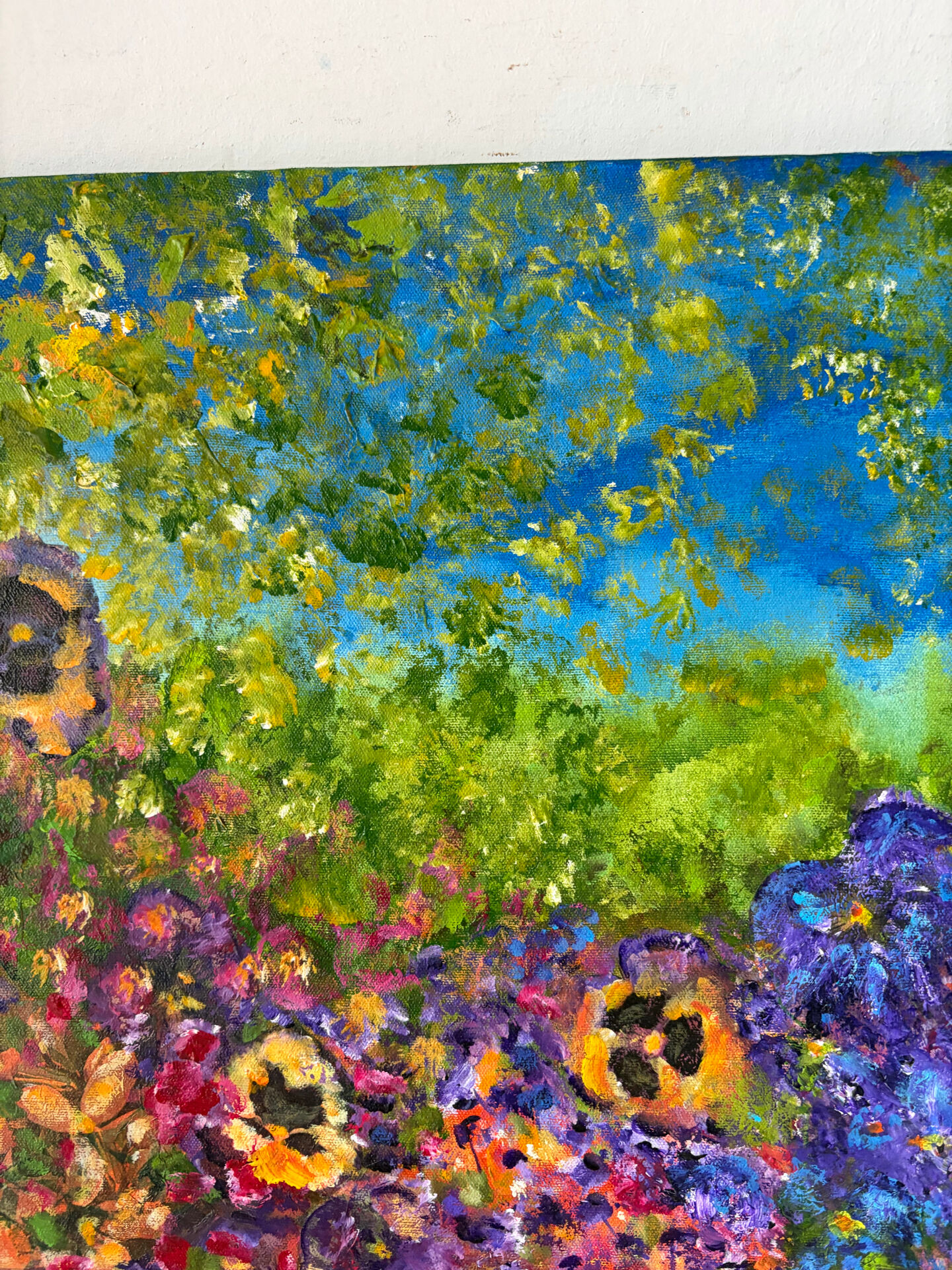 Garden of Thoughts, oil on canvas signed Regina Pecanha 2007