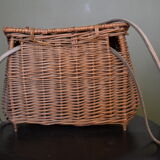 Rattan fishing basket fisherman