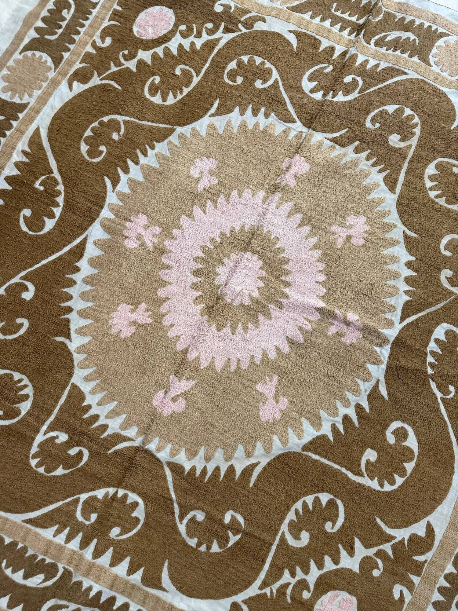 Vintage hand-embroidered tablecloth 156x160 cm
