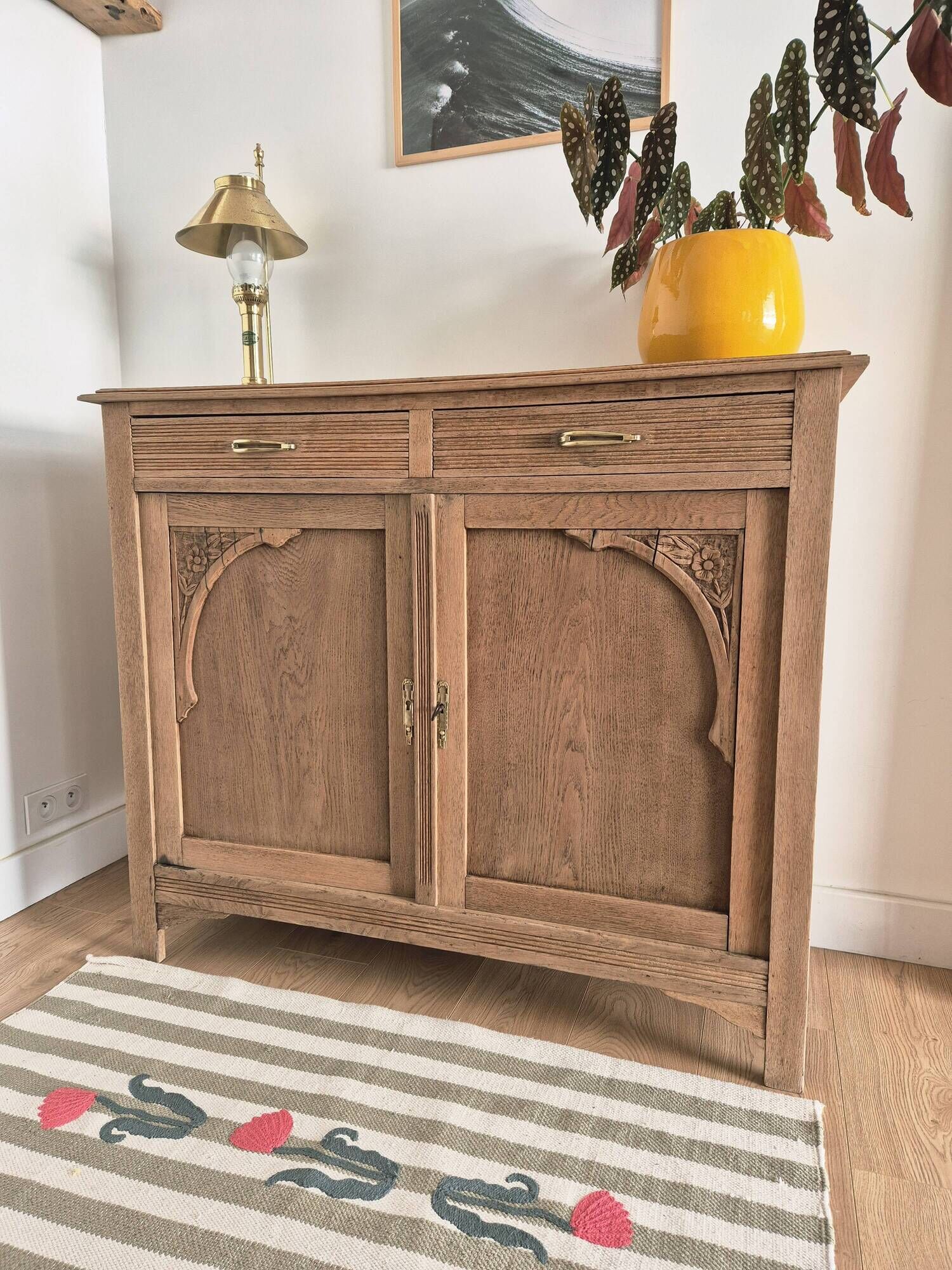 Art Deco oak sideboard