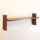 Mid Century Teak Wall Shelf, Spain, 1950s