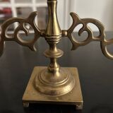 Chandelier en laiton néo-classique, années 1950