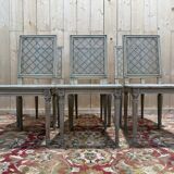 Set of 6 Louis XVI caned wood chairs with a refreshed finish.