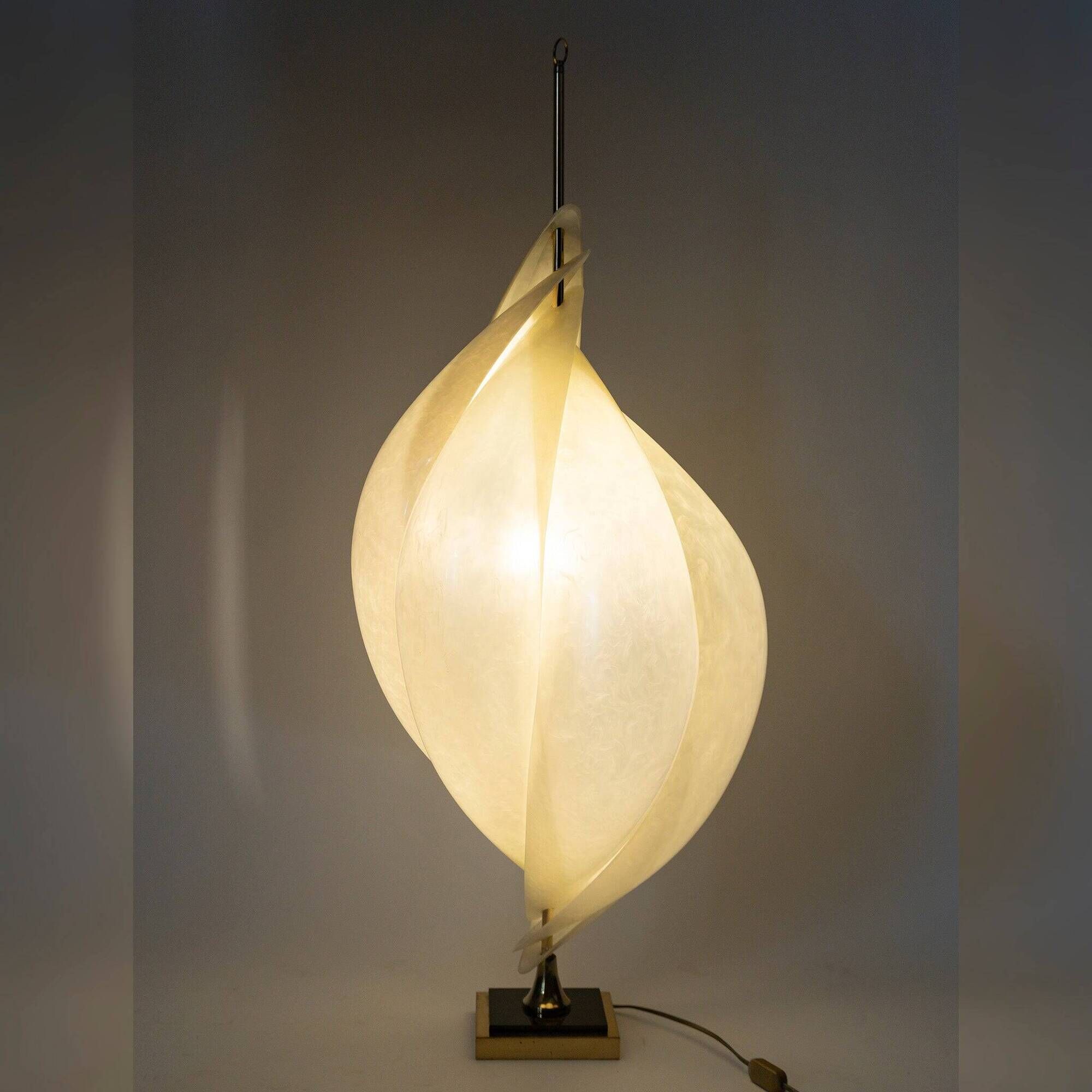 "Shell" lamp from Maison Rougier, Canada, 1970s.
