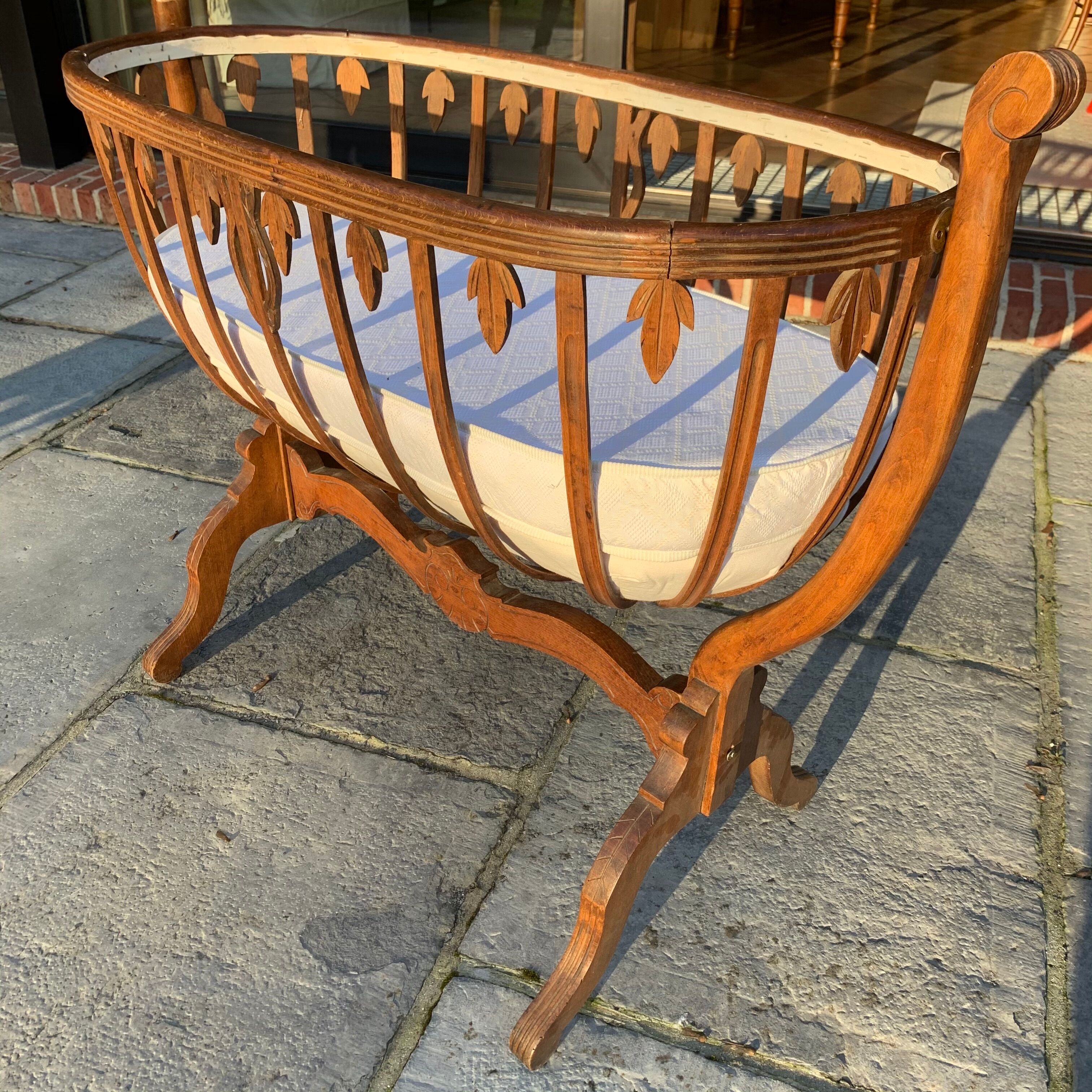 Ancient wooden cradle