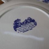 Lot de 6 assiettes plates Sarreguemines modèle Romantic 25.6cm