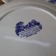 Set of 6 Sarreguemines flat plates, Romantic model, 25.6 cm