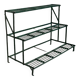 Green metal plant holder