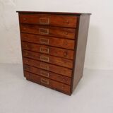 Classeur d'horloger ancien avec tiroirs