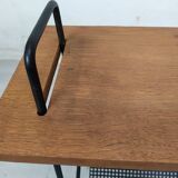 Vintage metal wood magazine rack