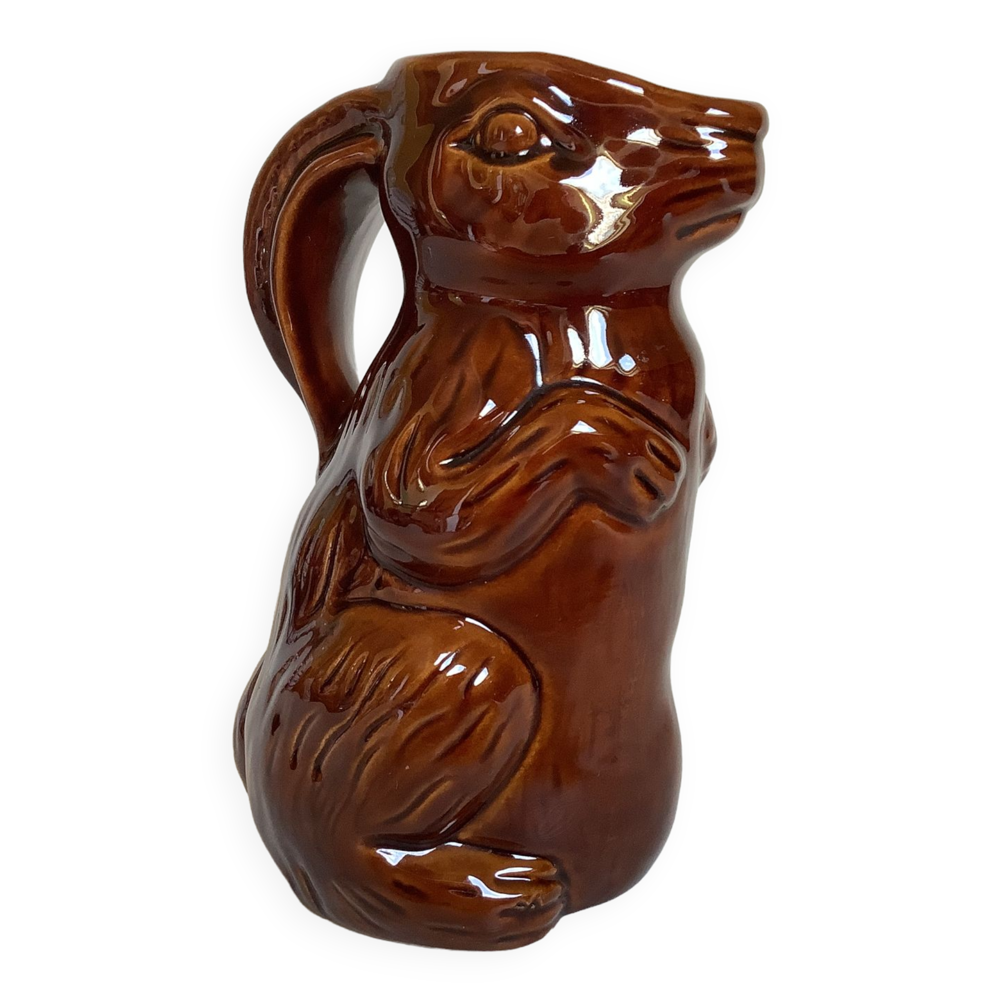Zoomorphic pitcher in the shape of a rabbit