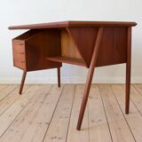 Danish Teak Floating Desk By Gunner Nielsen For Tibergaard, 1960s