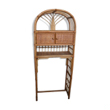 Vintage rattan shelf