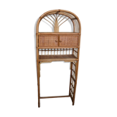 Etagère en rotin vintage