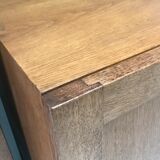 Modernist oak shelf