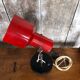 Old Articulated Lamp 70's Metal Red Black & Chrome Vintage