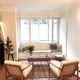 Fauteuil BZ bouclette beige clair
