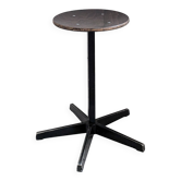 Tabouret industriel en métal, piètement étoile