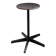 Tabouret industriel en métal, piètement étoile