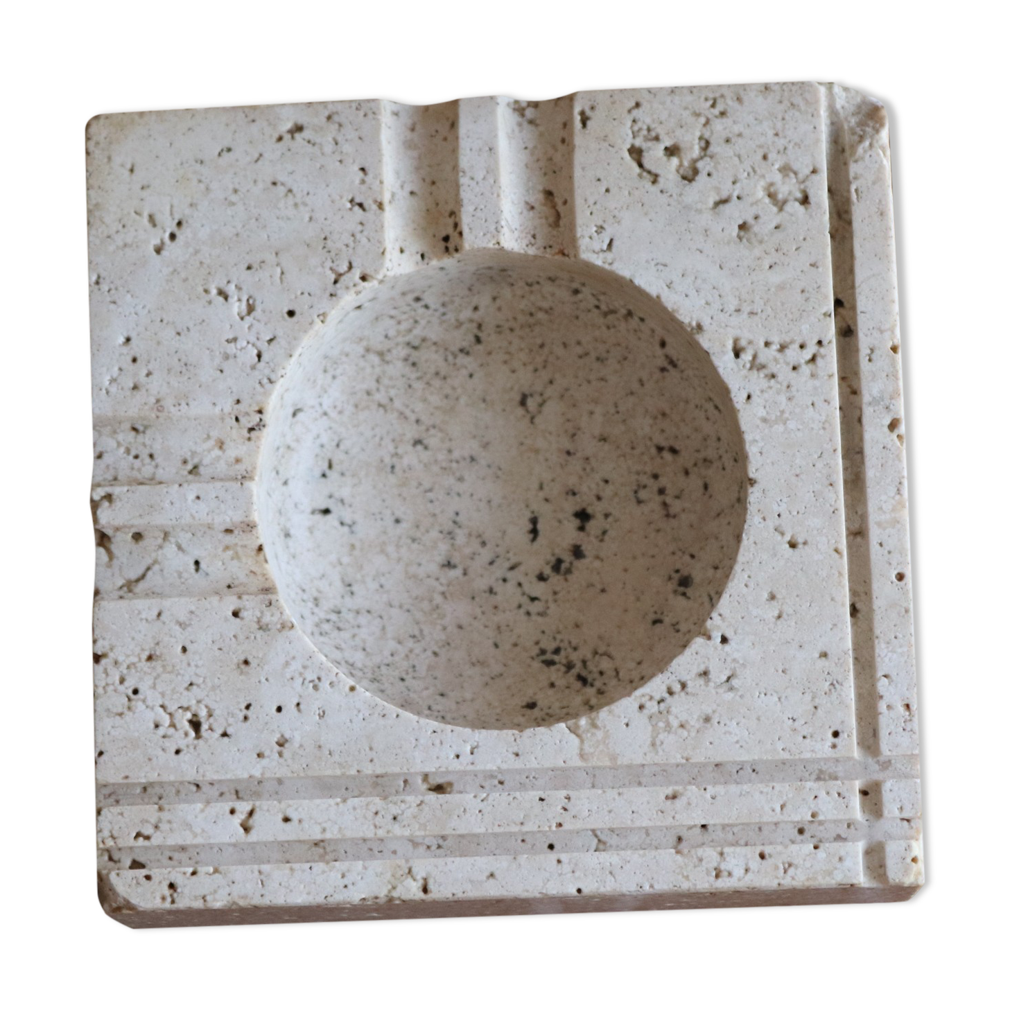Travertine ashtray Cerri Nestor Italy 70