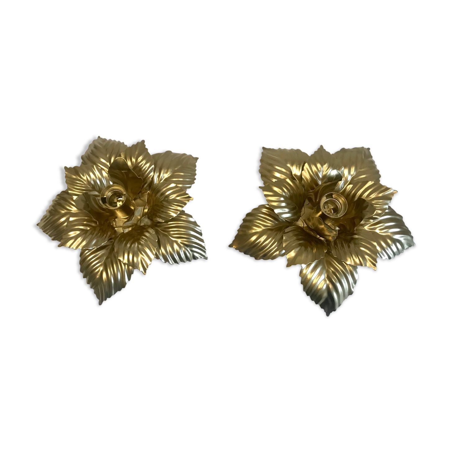 Pair of flower sconces