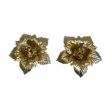 Pair of flower sconces