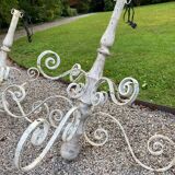 Pair of large chandeliers