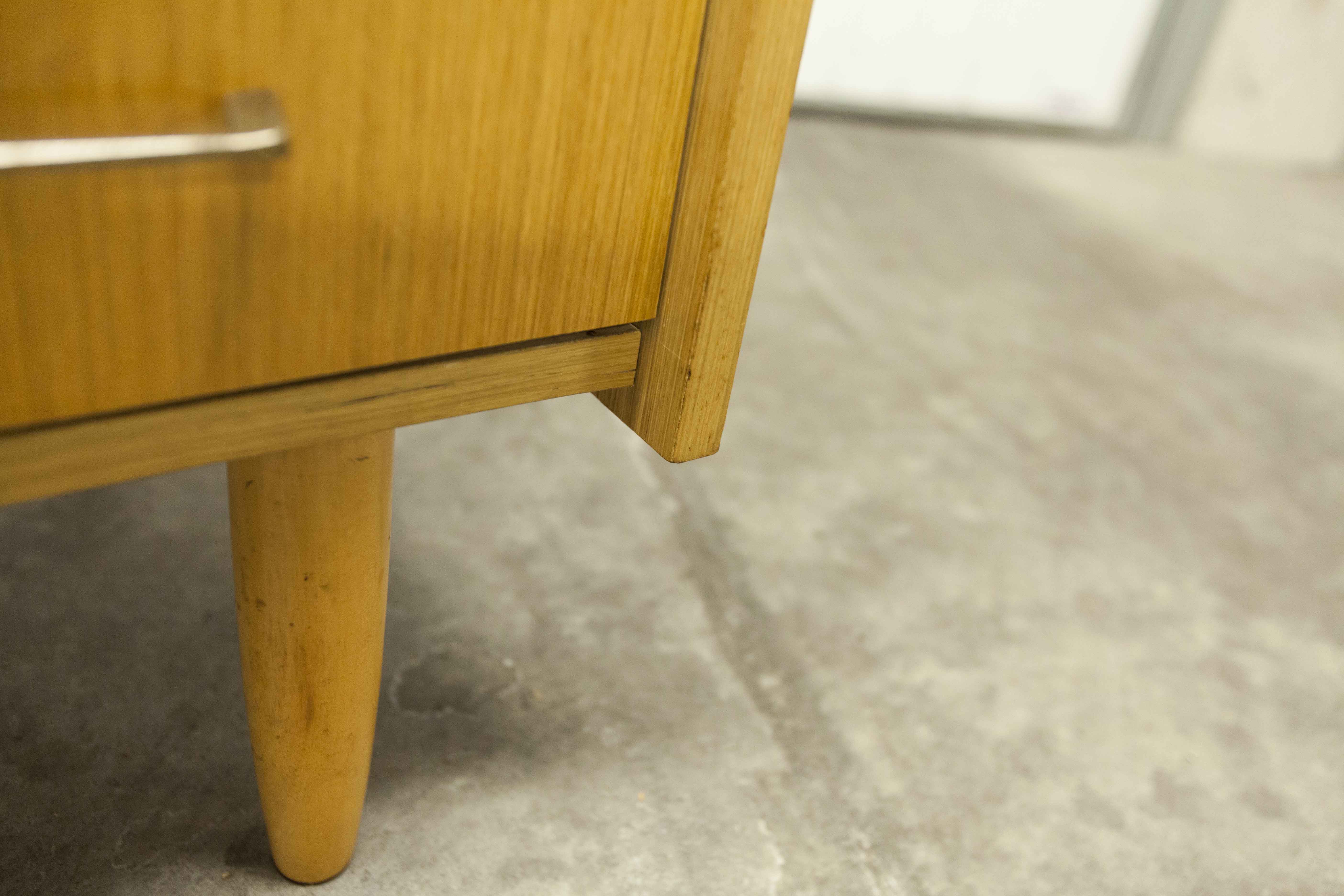 Commode scandinave  4 tiroirs 1990 couleur miel