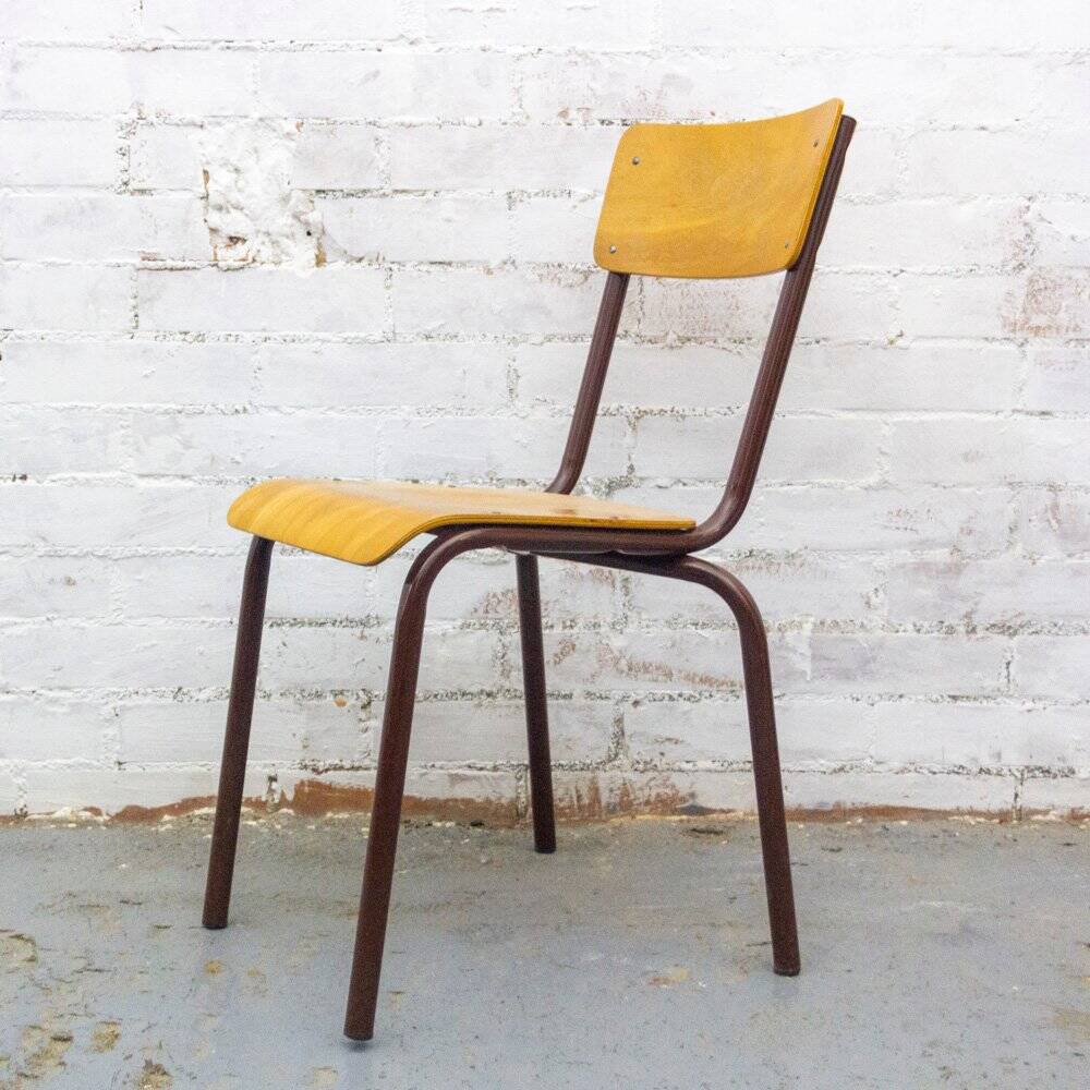 Vintage French School Chair, 1970s