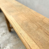 Old oak farm bench