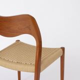 Set of 4 Teak Dining Chairs by Niels Otto Møller – Model 71, Danish Vintage
