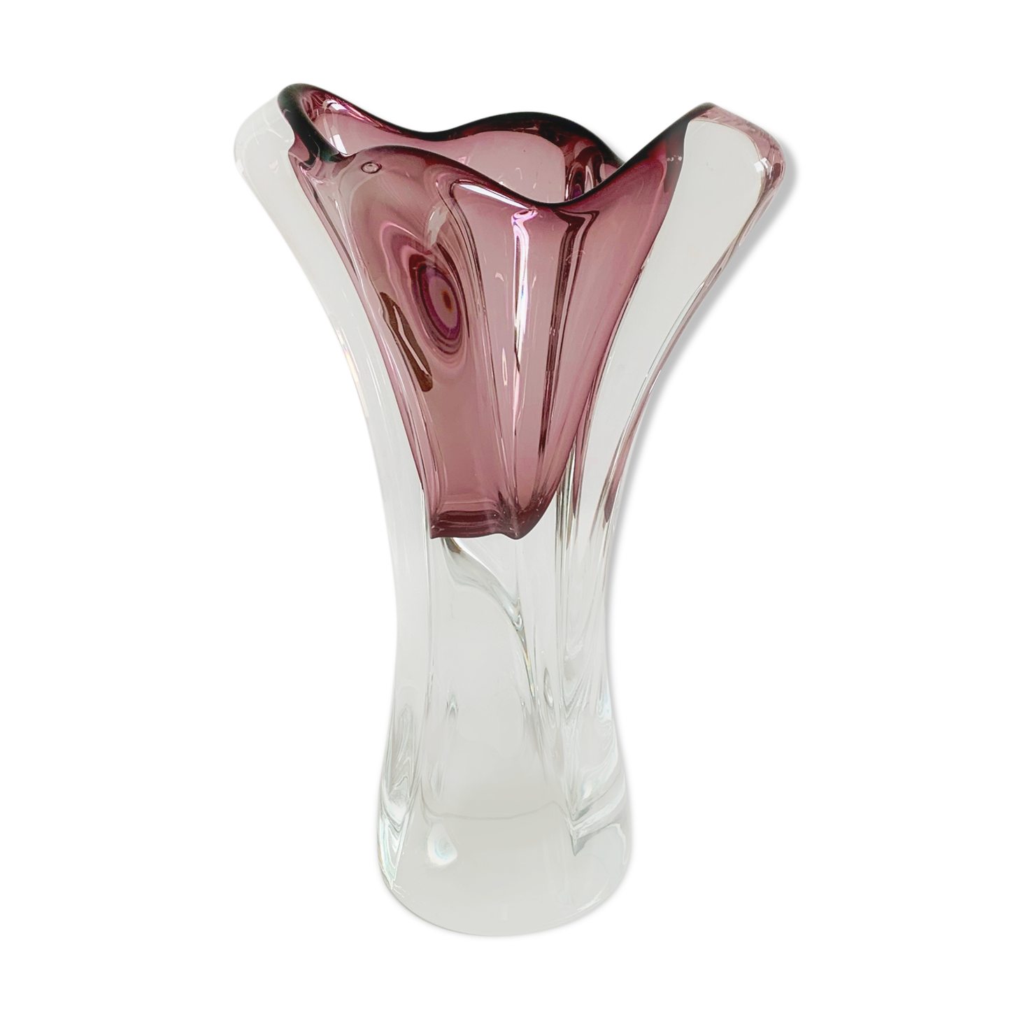 Vase by J. Hospodka for Chribska Sklarna, Czechoslovakia, 1960s