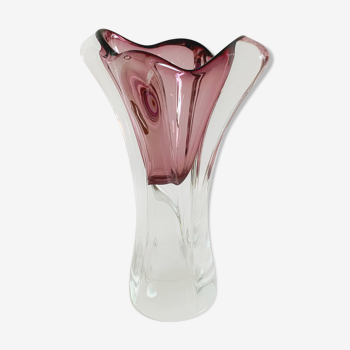 Vase de J. Hospodka pour Chribska Sklarna Tchécoslovaquie, années 1960