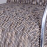 Restored Bauhaus Armchair, by Mücke-Melder, Original Upholstery, Czech, 1930s