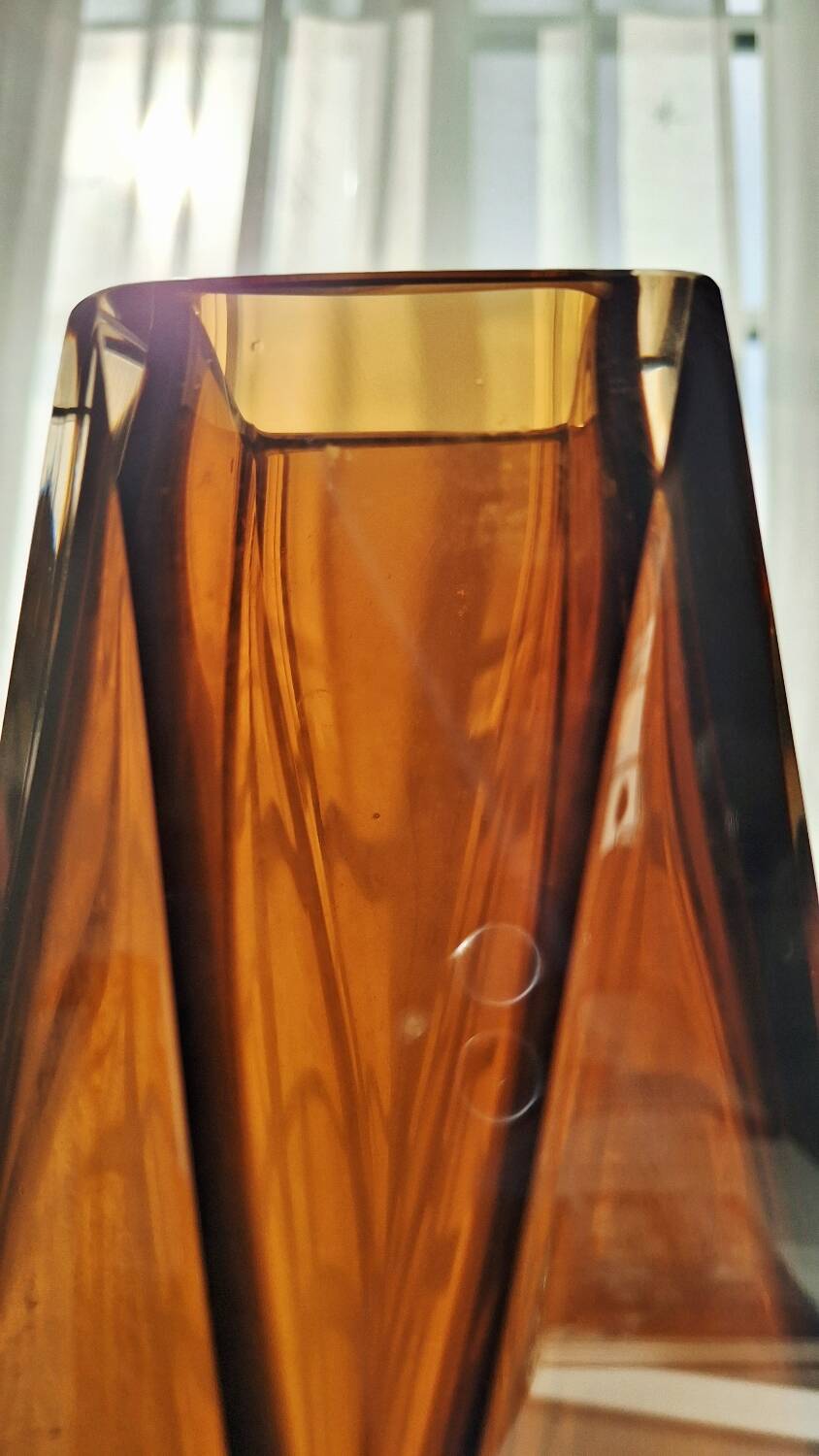 Sommerso Vase 1960s, atttibuted to Flavio Poli