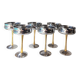 6 stainless steel chrome ice cream bowls