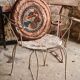 Round art deco cushion