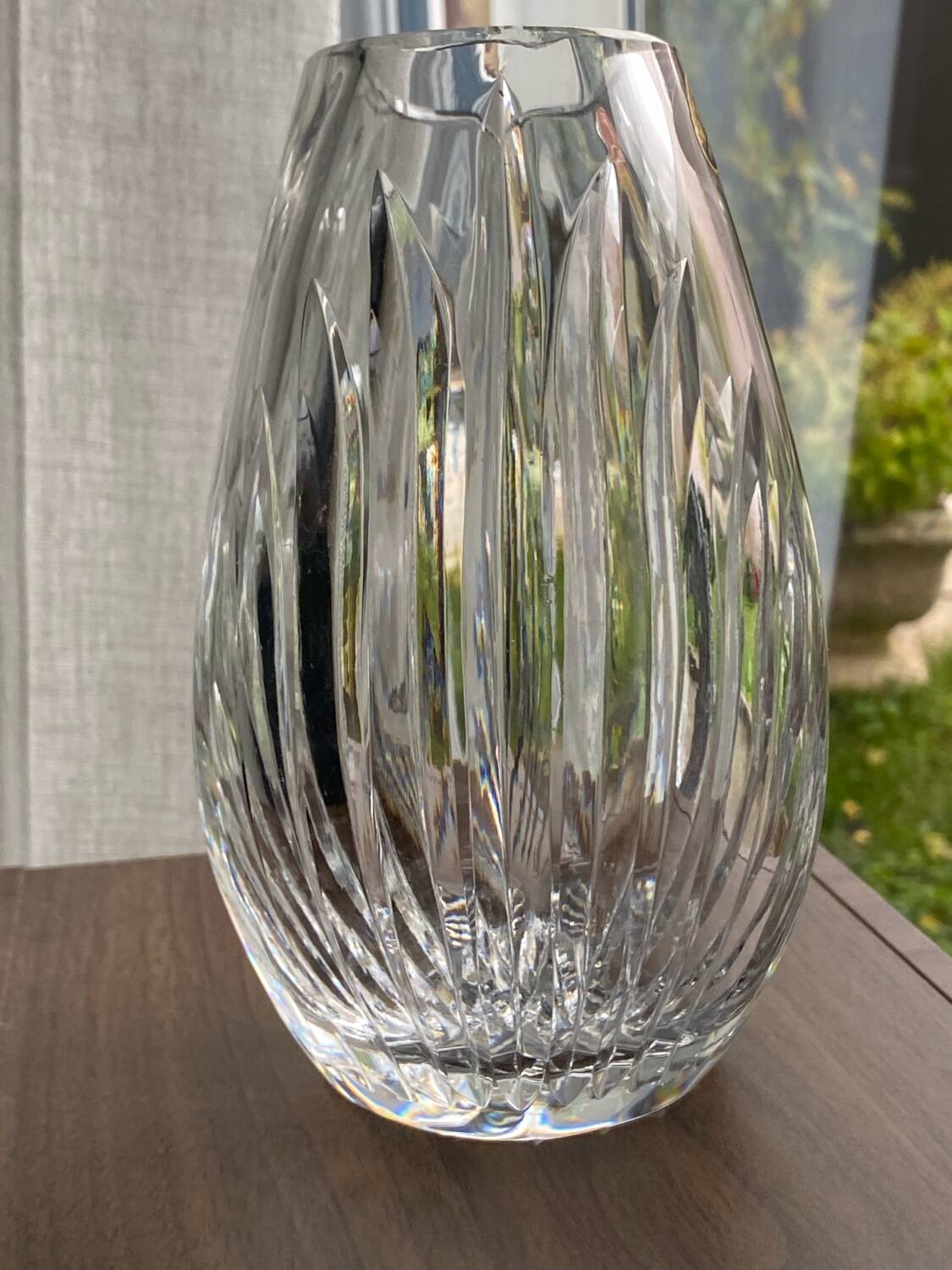 Vintage crystal vase